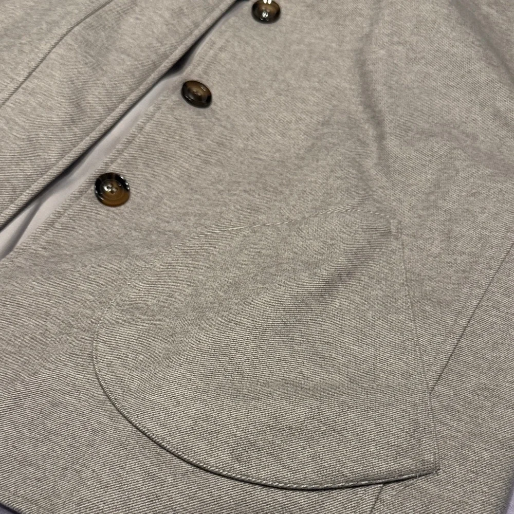 Gray Button-Up Jacket - Picture 3 of 4